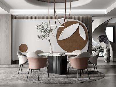 Modern Minotti Restaurant model