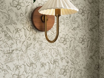 French antique wall lamp 3d model