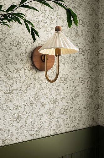 French antique wall lamp 3d model