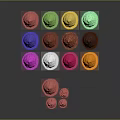Vibrant Assorted Food Coloring Powders in Various Bright Colors for Baking Decorations