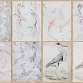 Square Rugs with Hummingbird Heron and Floral Patterns in Diverse Designs