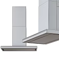 Modern Stainless Steel Kitchen Range Hoods With Sleek Design And LED Lighting