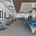 Modern Fitness Gym Interior With Spacious Layout Workout Equipment And Large Windows