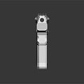 Modern Metallic Pistol 3D Rendered Design With Detailed Side View And Smooth Finish