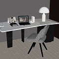 modern desk chair 3d model