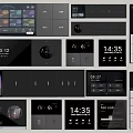 Modern switch socket intelligent control panel 3d model