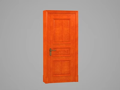 American solid wood gate 3d model