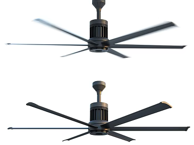 Modern Air Conditioning Fan With Multiple Blades And Ceiling Mount Design For Home Use 3d model