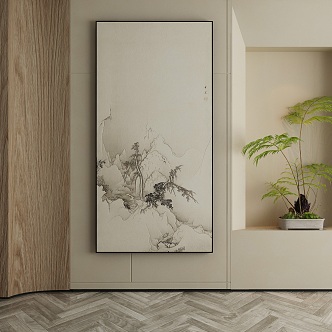 New Chinese Decorative Painting 3d model