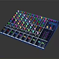 Professional Audio Mixer with Multiple Channels Control Knobs Faders and LED Indicators
