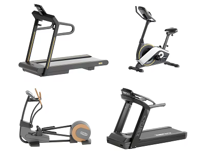 High Quality Home Fitness Sports Equipment Including Treadmill Exercise Bike Elliptical And Trainer 3d model