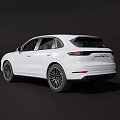 White Modern SUV With Sleek Exterior Design And Black Alloy Wheels