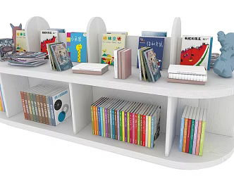 Children's Booth Children's Booth Children's Books 3d model