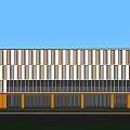 Modern Industrial Factory Building Multi-storey Factory Building Modern Factory Building Square Factory Building Multi-storey Office 3d model