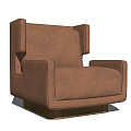 Modern Single Sofa Leather Sofa Chair 3d model