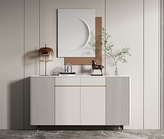 Modern Side Cabinet 3d model