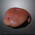 Fresh Vibrant Red Potato With Smooth Skin And Natural Spots For Healthy Cooking
