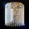 Luxurious Crystal Ceiling Light with Sparkling Design and Illuminated Effect for Home Decor 3d model