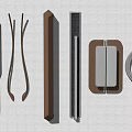 Various Modern Door Handles In Wooden And Metal Designs For Home Furniture