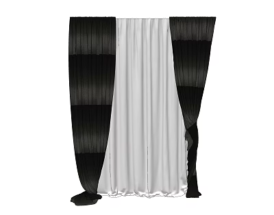 European-style curtains 3d model European-style curtains 3d model