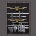 crossbow ancient crossbow mechanical crossbow Mohist organ 3d model