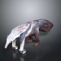 Realistic Anteater 3D Model Render With Detailed Fur And Claws