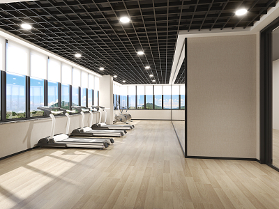 Modern Gym 3d model