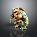 Turtle Cartoon Turtle Snapping Turtle Chickbill Turtle Reptile Cold Blooded Animal Reptile Class 3d model
