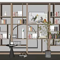 Modern Bookshelf 3d model