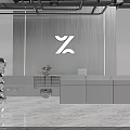 Modern Clothing Store Interior With Open Layout Display Racks Lighting And Marble Floor