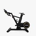 ROCK Professional Indoor Spin Bike With Black Frame And Yellow Accents For Home Gym Workout