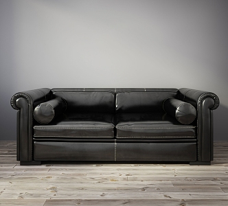 Luli leather sofa loveseat 3d model