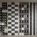 Modern Decorative Room Dividers With Geometric Patterns And Black White Design