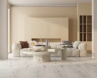 Three-seat sofa 3d model
