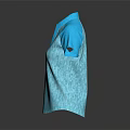 Light Blue Short Sleeve Polo Shirt With Collared V Neck Casual Style