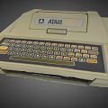 retro typewriter 3d model