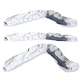 White Decorative Rock Shaped Garden Ornaments For Landscape Design And Decoration