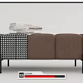 Modern sofa stool bed end stool pedal 3d model