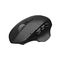 High Performance Black Gaming Computer Mouse with Ergonomic Side Buttons Scroll Wheel and Textured Surface 3d model