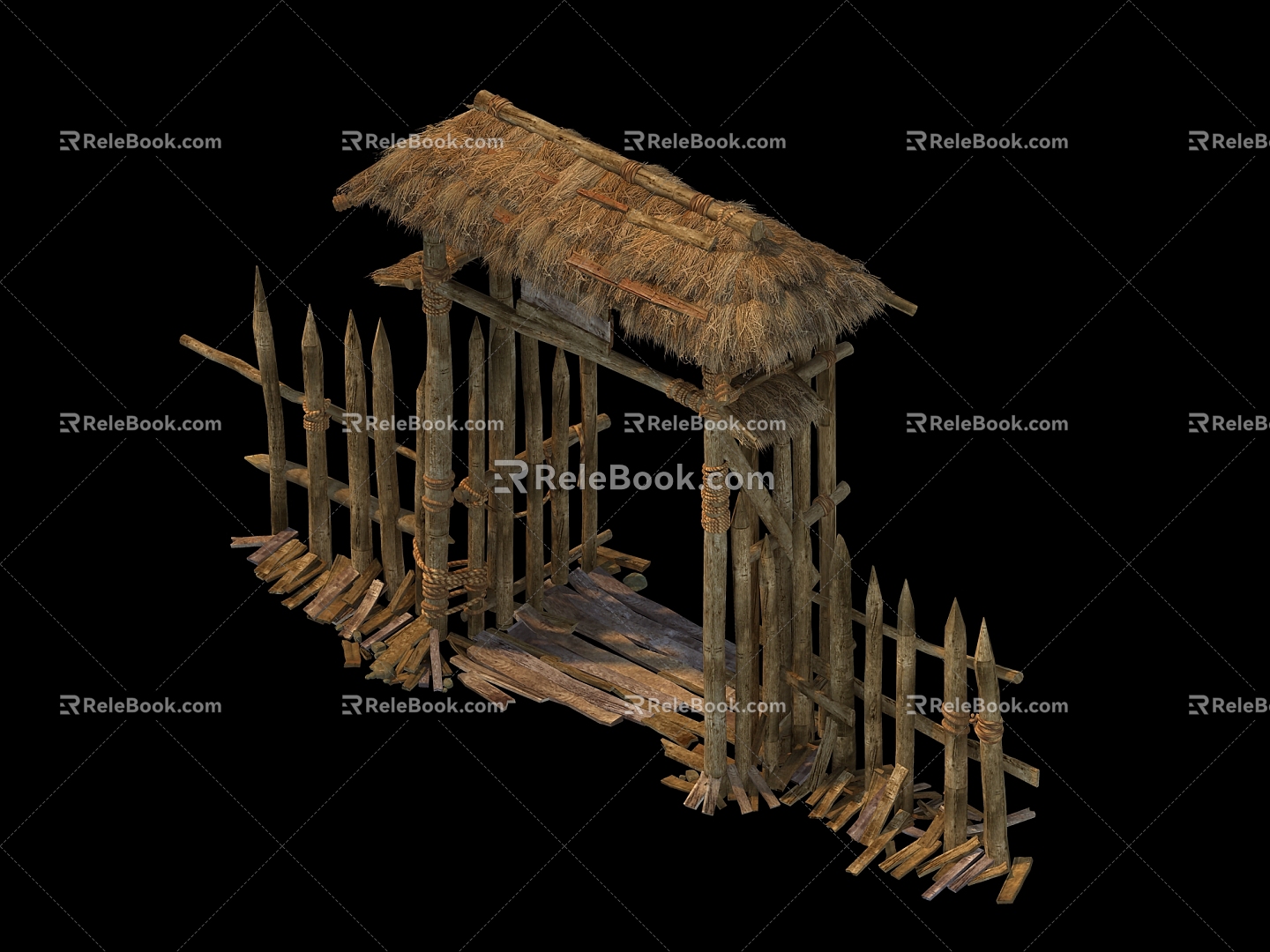 Chinese Gate 3d model