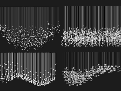 Modern Crystal Chandelier Chandelier Special-shaped Metal Glass Chandelier Lobby Hall Chandelier Crystal Art Chandelier Living Room Chandelier 3d model