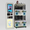 Doll machine game machine entertainment facilities 3d model