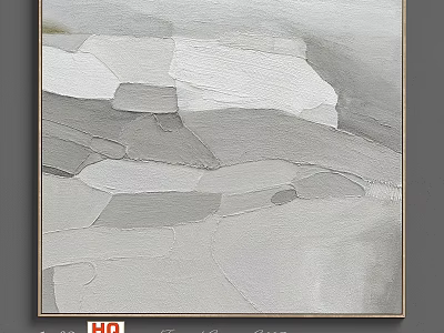 Modern Picture Frame With Abstract Gray Tones Artwork And Sleek Contemporary Design 3d model