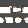 Light Luxury Ceiling Lamp 3d model