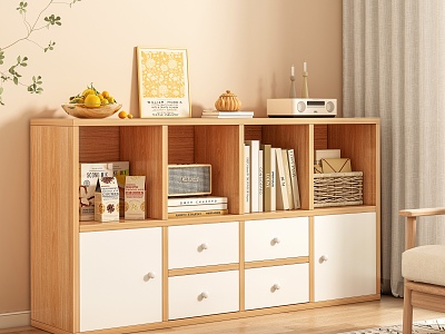 Modern bookcase model