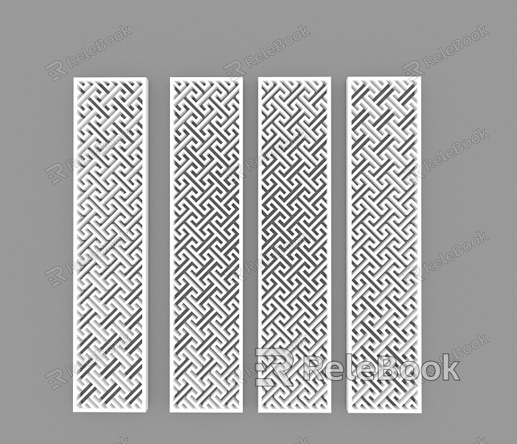 Partition Perforated Plate Chinese-style Hollow Flower Window Pierced Window Pane Lattice Hotel Partition New Chinese-style Hollow Window Hollow Carved Chinese-style Partition model