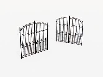 Iron metal gate 3d model