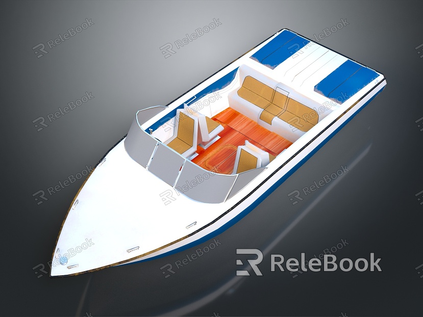 modern yacht ship model