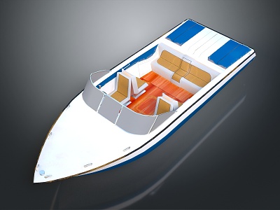 modern yacht ship 3d model