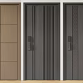 Modern Security Doors With Various Designs Textures And Colors Brown Dark Gray Black